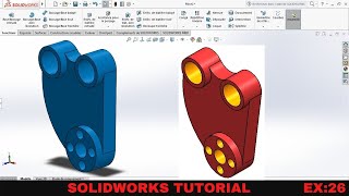 Solidworks 3D practice Drawing / exercise 26/ Simple Tutorial For Beginners