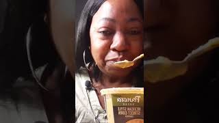 ASMR eating Panera's Mexican street corn chowder