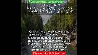 Коран Сура Аль-Кахф |18:26 | Чтение Корана с русским переводом | Quran Translation #quranrecitation