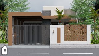 IDE DESAIN RUMAH 1 LANTAI ( DENAH DAN FASAD )