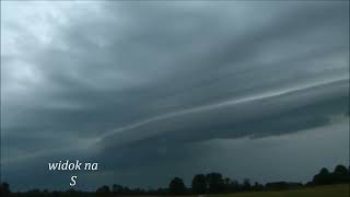 Piękny Shelf cloud (19.06.24r) po super-komórce