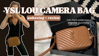 YSL lou camera bag indepth unboxing review + who is this bag perfect for? SaintLaurent Crossbody bag