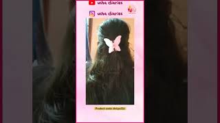 6 Butterfly Hair Clips under 100rs combo #meesho #shorts #ushadiaries