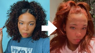 BLACK TO COPPER with NO BLEACH on my 3b/3c curls| Lauryn Taylor