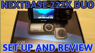 Nextbase 222gw 222X dash cam duo front and rear dash cam set up and review +1080p footage