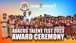 ABACUS AWARD CEREMONY 2023 | MONTESSORI HIGH SCHOOL | VALIGONDA