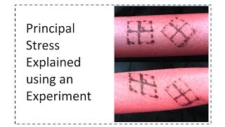 Principal stresses explained using an experiment ( No Math)