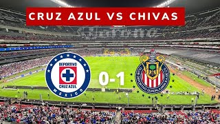 ¡VICTORIA ROJIBLANCA EN EL AZTECA! 🔥 | 🚂 Cruz Azul vs Chivas 🐐 | 0-1