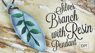 How to make Silver branch with resin pendant [DIY]