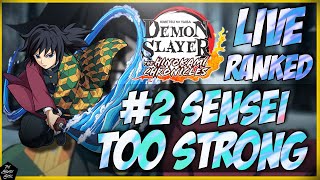 DEMON SLAYER HC LIVE RANKED #2: SENSEI TOO STRONG!! IS THIS TACTIC UNBEATABLE?!?!?