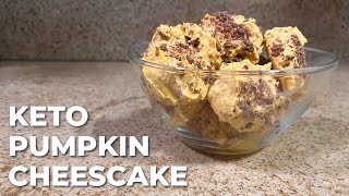 Keto Pumpkin Cheesecake Bites