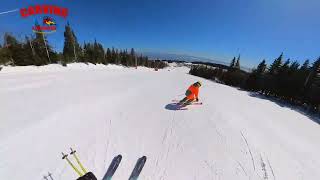 How To Practice Pressure On Your Outside Ski On a Flat Terrain   #carvingskills