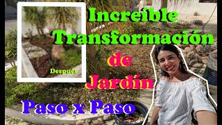 Transformación total del jardín de mi mamá| Jardín con poco dinero |300 pesos, 11 horas de trabajo