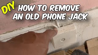 How To Remove an Old Phone Jack In Under 3 minutes!