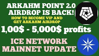 ARKAHM POINT 2 AIRDROP STEPS/ GET FREE AIRDROP 2023/ICE NETWORK MAINNET/100$-5,000$ profits