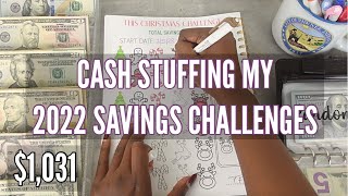 CASH STUFFING MY 2022 SAVINGS CHALLENGES| 100 ENVELOPE CHALLENGE| SAVINGS CHALLENGES| TAYLORBUDGETS