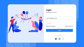 Create an Animated Login Form using HTML & CSS  | login page html css