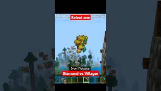 diamond vs villager only one Select #shorts #minecraft #diamond..