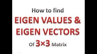 Eigen Values and Eigen Vectors | Hindi | Introduction with an Example | Engineering Mathematics|