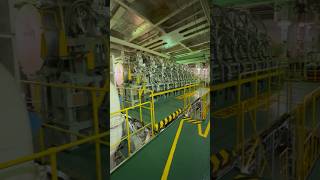 Cargo Ship Engine Room Tour, Walk-around of Engine Room #shorts