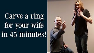 How To Carve Your Wife a Ring - Time Lapse Demo - Soapstone