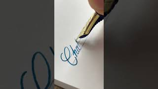 Challenge - handwriting with fountain pen #calligraphy #cursive #art #satisfying #lettering