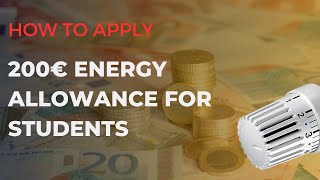 How to apply for the ONE-OFF energy allowance for students in Germany | #lifeingermany