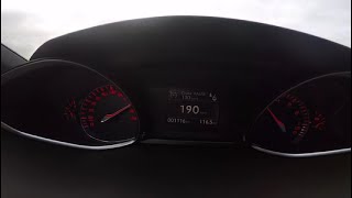 Peugeot 308 GT 205 HP 0-100 km/h acceleration