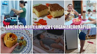 ROTINA CUIDANDO DO LAR| FIZ BOLO| LANCHE DA NOITE| LIMPEZA E ORGANIZAÇÃO RÁPIDA| Amanda Maria