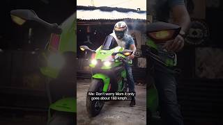 ZX-10R 1st gear Top Speed🔥#youtube #trending #viral #superbikes #kawasaki #shorts #bike #zx10r #1m