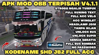 BUSSID MOD APK V4.1.1 Terbaru Dengan OBB Terpisah & KODENAME Bus SHD Rombak JB2 Full ACC