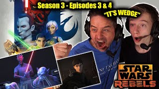 Star Wars Rebels: Season 3 Episodes 3 and 4 (DAD AND SON FIRST TIME WATCHING)