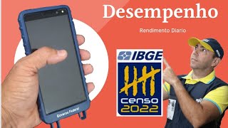 IBGE - Veja o meu rendimento Hoje, recenseando no Aglomerado sub normal, 5 horas de trabalho.