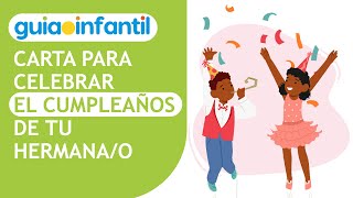 ¡Felicidades, hermanito! 👬💕 Carta de cumpleaños para un hermano o hermana | Mensajes de felicitación