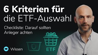 6 Kriterien, um den richtigen ETF zu finden