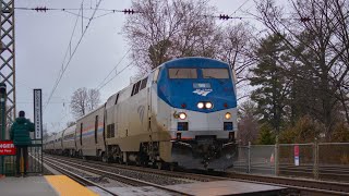 Amtrak Pennsylvanian 42 at Ardmore with a friendly crew!