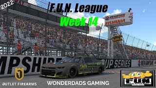 WonderDads Gaming: iRacing 2022 F.U.N. League Nascar Cup Season Week 14 New Hampshire Motor Speedway