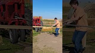 tractor "pull" at harvestville farms in Iowa