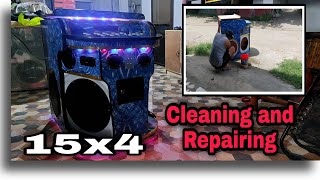 Cleaning, Repairing of 15x4 Videoke Machine | Hyundai 98i | konzert 502 | konzert speaker