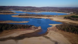 Lack of rain has impacted water levels at Spruce Run Reservoir