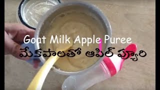 Goat's Milk Apple Puree for 8 M+ Babies(మేక పాలతో ఆపిల్ ప్యూరి)