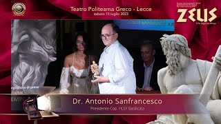 ACC. ITALIA IN ARTE NEL MONDO ASS. CULT. PREMIO "IL PENSATORE" 2023 DR. ANTONIO SANFRANCESCO