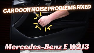 Mercedes E Class door noise problems solved with dry film lubricant F 27