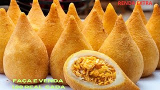 RENDA EXTRA!!  AUMENTE SUA RENDA Ganhe dinheiro fazendo COXINHA de GALINHA e vendendo a R$1,00 real