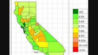 Map: California Unemployment November 2012