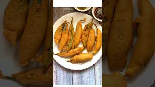 Mirchi Bhajji |street style lChilli bajji/vada| how to make perfect mirchibajji | trending | shorts|