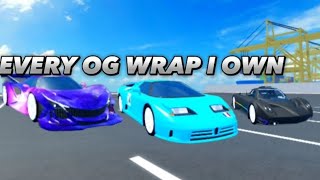 Every OG wrap I own in car dealership tycoon