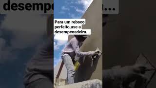 Use a desempenadeira liza. #pedreiro #construção #ferramentas #viral #reboco