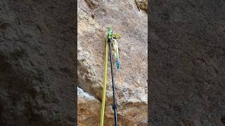 How to remove the first quickdraw with a stick clip. What's your method? #rockclimbing #stickclip