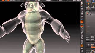 Posing Characters in Zbrush using a Zsphere Rig